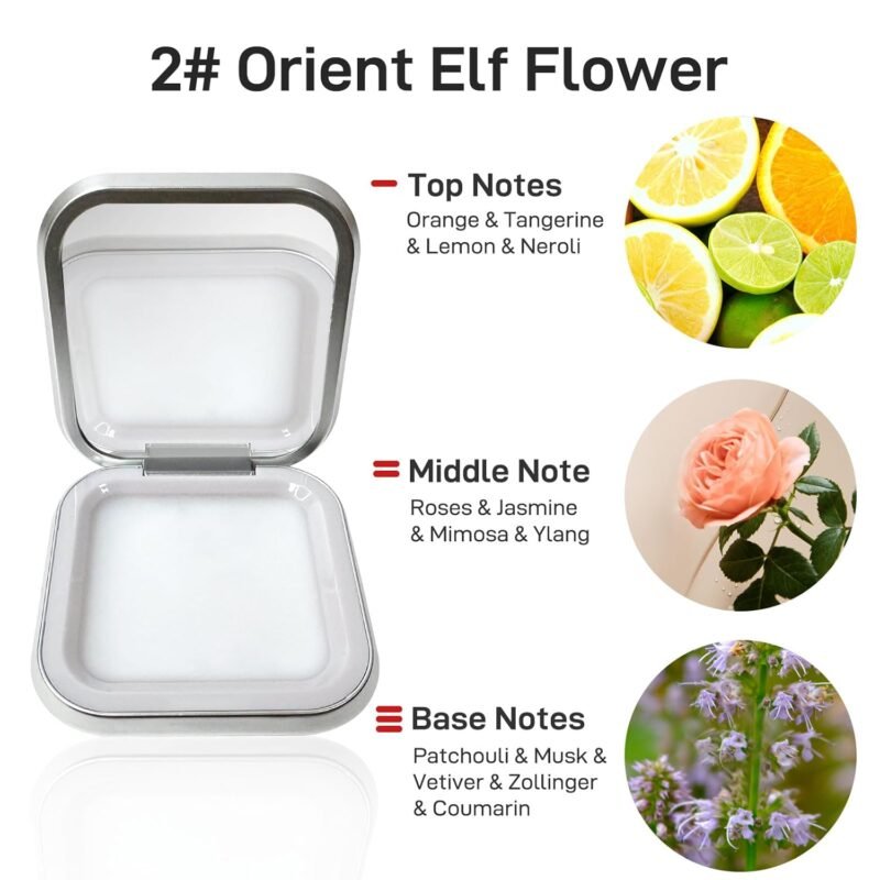 Solid Perfume Portable Solid Fragrance,Long Lasting Unisex Floral Balm Solid Mini Balm Suitable for Travel and Everyday Gift for Men and Women Solid Perfume - Image 2