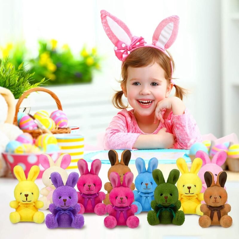 Elcoho 16 Pack Easter Plush Bunnies Stuffers Bunny Plush Bunny Animals Easter Baskets Filler Easter Party Favor - Image 5