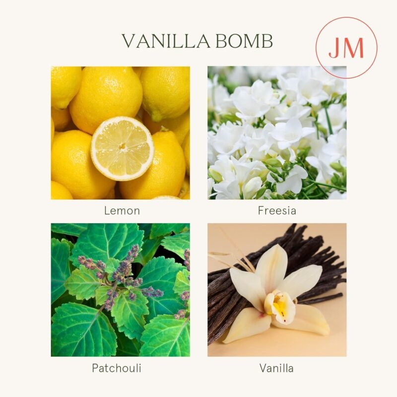 LA JOLIE MUSE Vanilla Candle, Scented Candles for Home, Large 2-Wick Soy Candles, Candle Gifts for Women & Men, Luxury Jar Candles, 60 Hours Long Burning, Vanilla Bomb, 12oz - Image 3