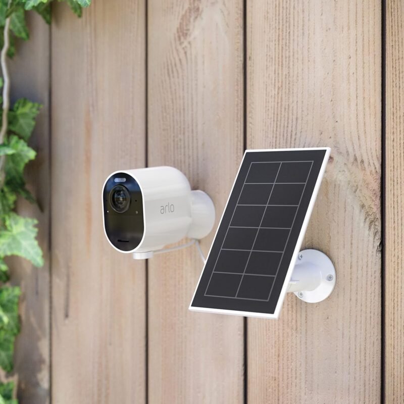 Arlo Solar Panel Charger (2021 Released) - Arlo Certified Accessory - Works with Arlo Pro 5S 2K, Pro 4, Pro 3, Floodlight, Ultra 2, and Ultra Cameras, Weather Resistant, Easy Install, White - VMA5600 - Image 4