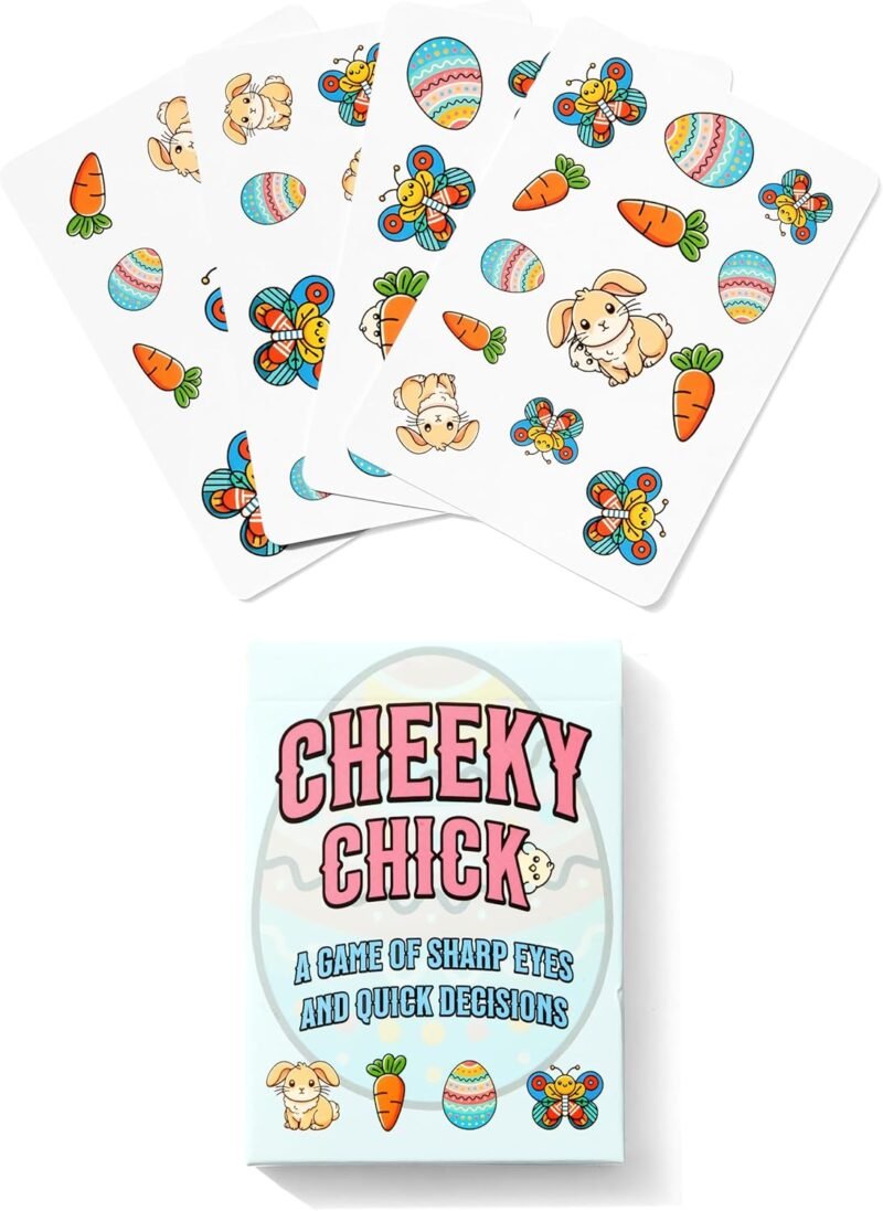 Cheeky Chick - Fast-Paced Visual Easter Game for Kids 6+ - Easter Basket Stuffers - Easter Gifts - Card Games for Kids Ages 6-8 - Observation Game No Reading Required - Image 2