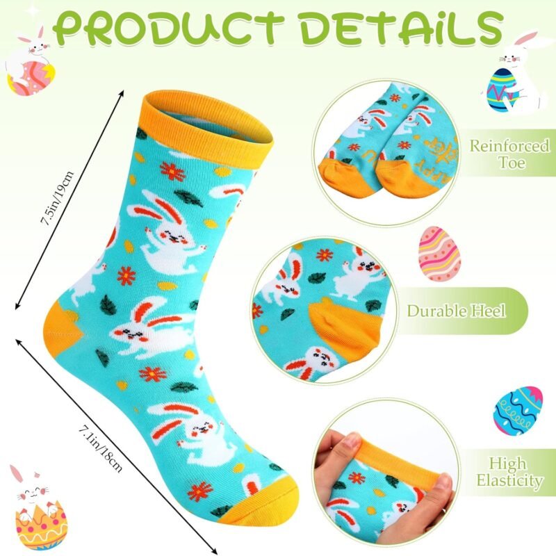 Cuffbow 12 Pairs Easter Sock Gift Bulk for Women Men Adult Teacher Nurse Doctor Christmas Xmas Holiday Festival Sock Gift - Image 2
