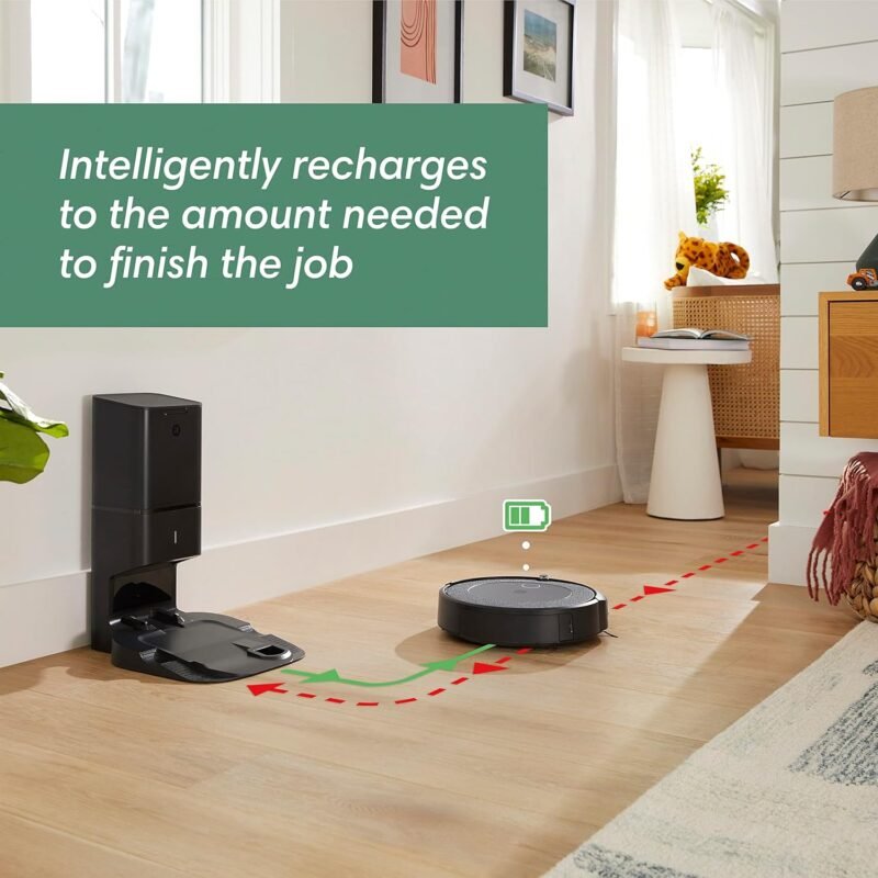 iRobot Roomba i3+ EVO (3550) Self-Emptying Robot Vacuum – Now Clean by Room with Smart Mapping, Empties Itself for Up to 60 Days, Works with Alexa, Ideal for Pet Hair, Carpets​, Roomba i3+ - Image 7