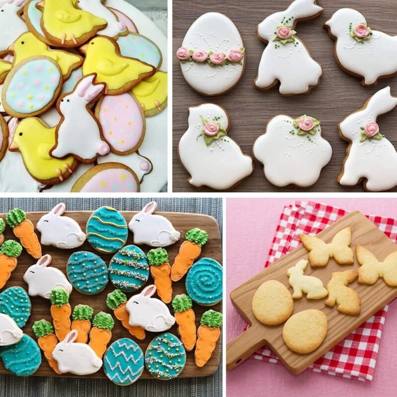 Easter Cookie Cutter Set - 12 Pieces Stainless Steel Cookie Cutters for Baking - Image 7