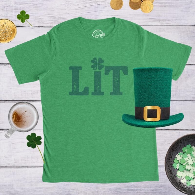 Mens Saint Patricks Day T Shirts Funny St Pattys Tees for Partying Parade Tee for Guys - Image 3