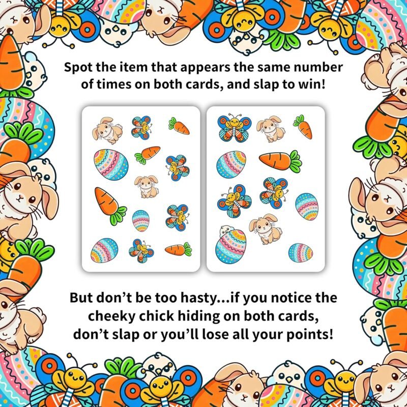Cheeky Chick - Fast-Paced Visual Easter Game for Kids 6+ - Easter Basket Stuffers - Easter Gifts - Card Games for Kids Ages 6-8 - Observation Game No Reading Required - Image 3