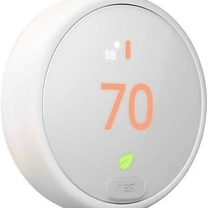 Google Nest Thermostat E - Programmable Smart Thermostat for Home - 3rd Generation Nest Thermostat - Works with Alexa,White