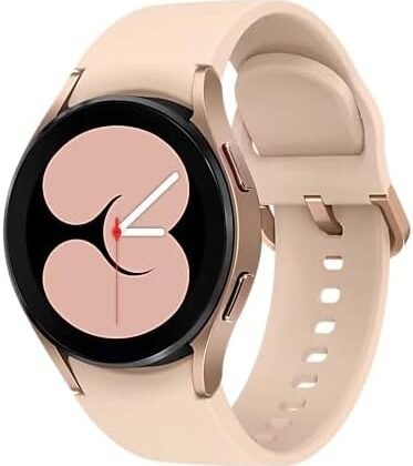 SAMSUNG Galaxy Watch 4 40mm Smartwatch, Bluetooth WiFi + LTE, ECG Monitor, Health Fitness Tracker, GPS, Fall Detection, Pink Gold