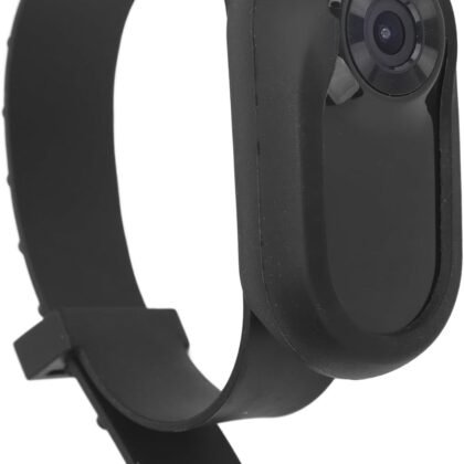1080P Dog Collar Camera, Lightweight Pet Collar Cam with 0.96 inch LCD Display, 170° Wide Angle, Mini Pet Camera for Dogs Cats