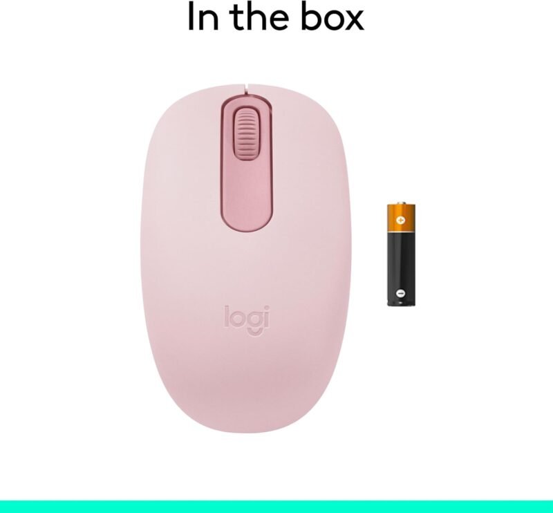 Logitech M196 Bluetooth Wireless Mouse, Compact and Portable Mouse for Laptops, Tablets and More, 12-Month Battery, Smooth Tracking, Compatible with PC and Mac, Windows and macOS - Rose - Image 9