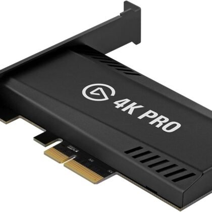 Elgato 4K Pro, Internal Capture Card: 8K60 Passthrough/4K60 HDR10 with Ultra-Low Latency on PS5/Pro, Xbox Series X/S, OBS and More, for Streaming & Recording, Works with Windows PC and Dual PC Setups