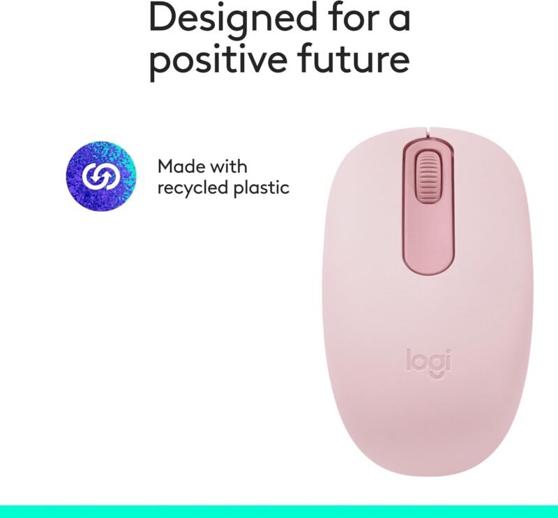 Logitech M196 Bluetooth Wireless Mouse, Compact and Portable Mouse for Laptops, Tablets and More, 12-Month Battery, Smooth Tracking, Compatible with PC and Mac, Windows and macOS - Rose - Image 10