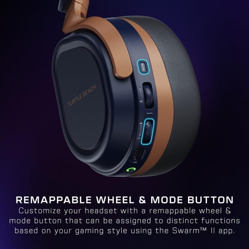 Turtle Beach Stealth 700 Gen 3 Wireless Multiplatform Amplified Gaming Headset for Xbox Series X|S, Xbox One, PC, PS5, Mobile – 60mm Drivers, AI Noise-Cancelling Mic, Bluetooth, 80-Hr Battery – Cobalt - Image 4