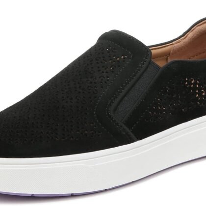 Vionic Women's Sneaker Kimmie Perf- Comfortable Slip Ons That Includes a Built-in Arch Support Insole That Helps Correct Pronation and Alleviate Heel Pain Caused by Plantar Fasciitis