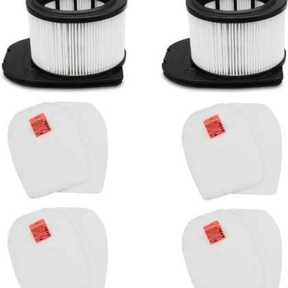 IZ862H Filter for Shark IZ862H Stratos Vacuum, Fit for Shark IZ562H UZ565H Pro IZ540H IZ840 IZ800 Vacuum Part XPSMFIZ700and XFFKIZ700, 2 Pack Filter 4 Pack Foam & Felt Filter Kit