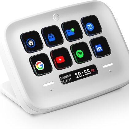 Elgato Stream Deck Neo – 8 Customizable Keys, 2 Touch Points, Speed Through Tasks & Workflows - Control Word, Excel, PowerPoint, Teams, Zoom, Spotify and more, Drag-’n-Drop Setup - Works with Mac & PC