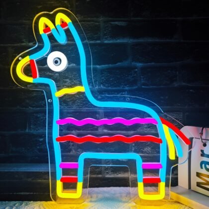 Donkey Pinata Blow neon signs Mexican LED neon lights for wall decoration，Cinco De Mayo Neon Sign Mexican party decoration, Cinco de Mayo party decoration for bedrooms, game rooms, children's rooms, family bars, party shops, gifts