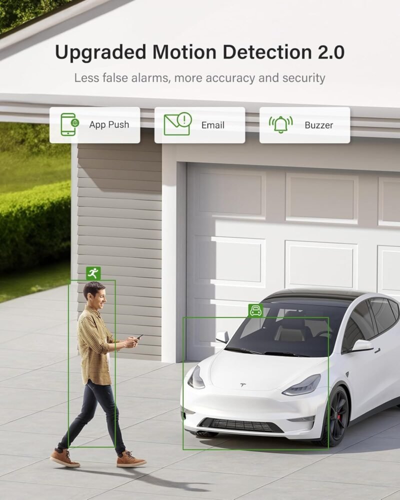 ANNKE Security Camera System, 3K Lite 5-in-1 H.265+ 8CH eDVR with 1TB eSSD and (4) 1080p (2MP) Weatherproof Surveillance Wired Cams, AI Human/Vehicle Detection, 100ft Night Vision, Email Alert - Image 5