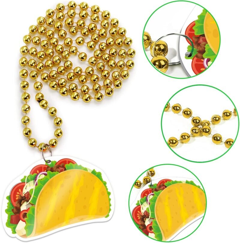 Omgouue 20PCS Cinco de Mayo Beaded Necklace Mexican Fiesta Birthday Party Decorations Supplies Favor - Image 5