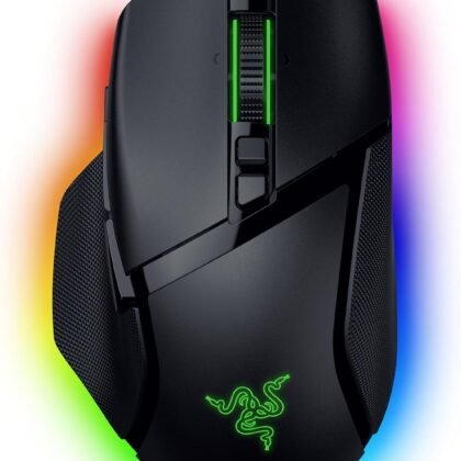 Razer Basilisk V3 Pro 35K Wireless Gaming Mouse: HyperScroll Tilt Wheel - 35K DPI Optical Sensor Gen 2-13 Customizable Controls - Chroma RGB - Optical Switches Gen 3 - Up to 140 Hr Battery - Black