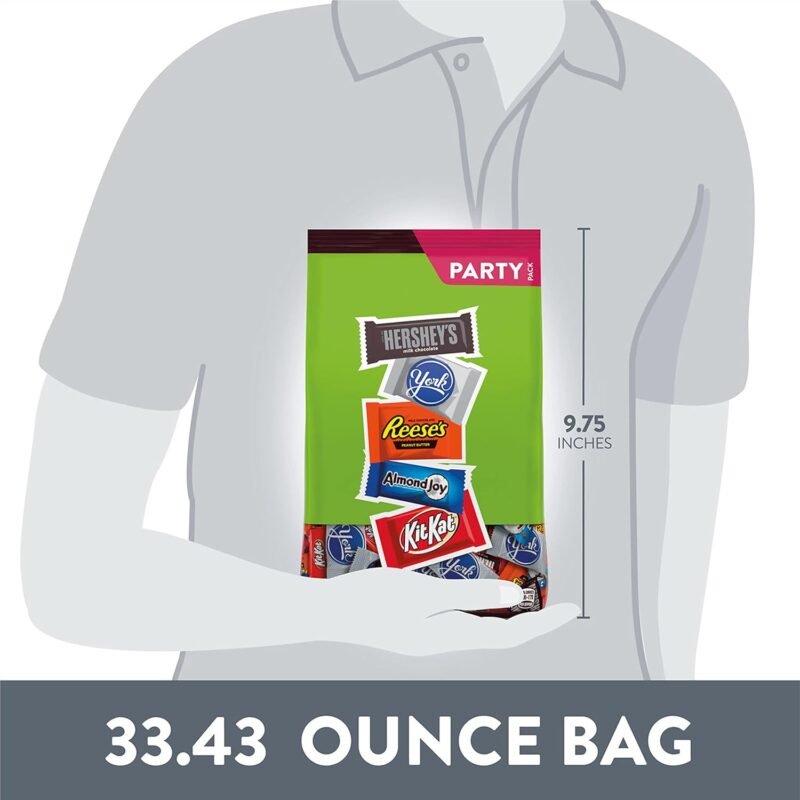 Hershey Assorted Chocolate Flavored Snack Size, Candy Party Pack, 33.43 oz - Image 7