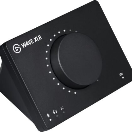 Elgato Wave XLR - Audio Mixer and 75 db Preamp for XLR Mic to USB-C, Control Interface with 48V Phantom Power, Tap-to-Mute, Digital Mixing Software for Streaming, Recording, Podcasting on Mac and PC