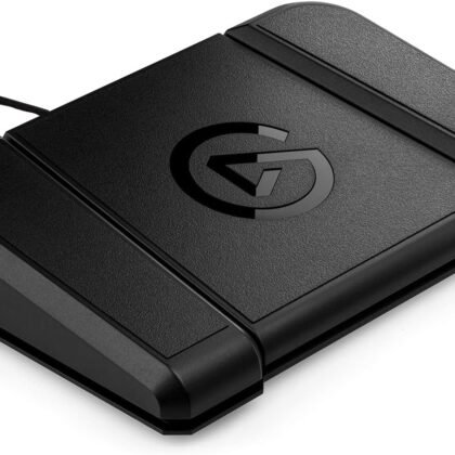 Elgato Stream Deck Pedal – Hands-Free Studio Controller, 3 macro footswitches, trigger actions in apps and software like OBS, Twitch, YouTube and more, works with Mac and PC. Color: Black