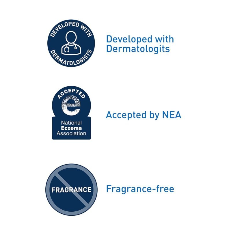 CeraVe Hydrating Skin Care Set, 8oz Moisturizing Cream & 8oz Hydrating Facial Cleanser, Ceramides + Hyaluronic Acid Moisturizer and Face Wash, Accepted by National Eczema Association - Image 5