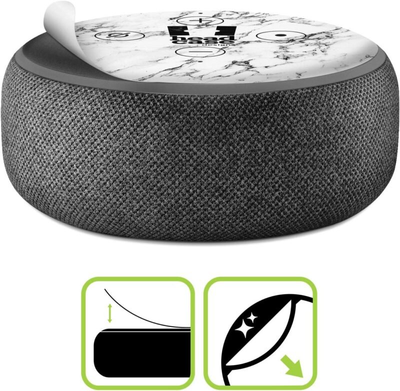 Head Case Designs Officially Licensed Alyn Spiller Aqua Art Mix Matte Vinyl Sticker Skin Decal Cover Compatible with Amazon Echo Dot (3rd Gen) - Skin only Echo Dot (3rd Gen) is NOT Included - Image 3