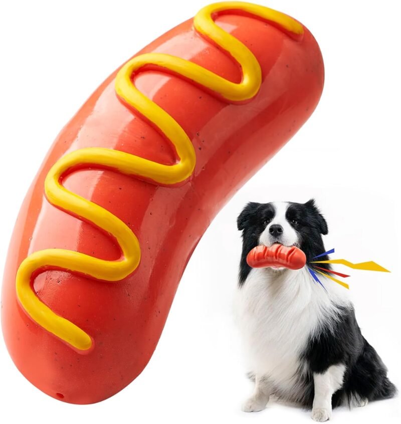 Dog Chew Toys for Aggressive-Chewers - Indestructible Dog Toy for Aggressive Chewer，Tough Chew Toys for Dogs （Rubber）