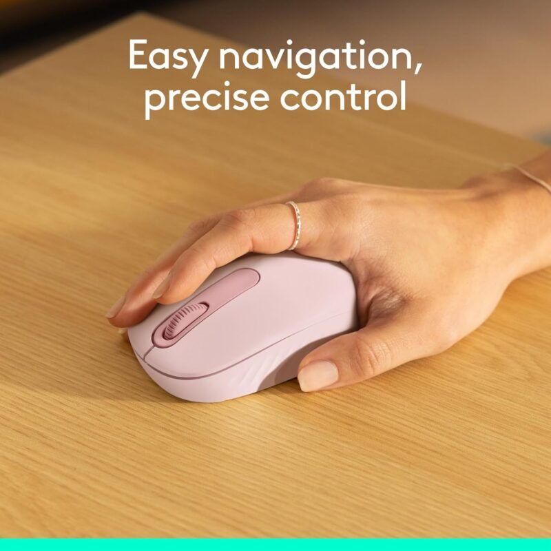Logitech M196 Bluetooth Wireless Mouse, Compact and Portable Mouse for Laptops, Tablets and More, 12-Month Battery, Smooth Tracking, Compatible with PC and Mac, Windows and macOS - Rose - Image 5