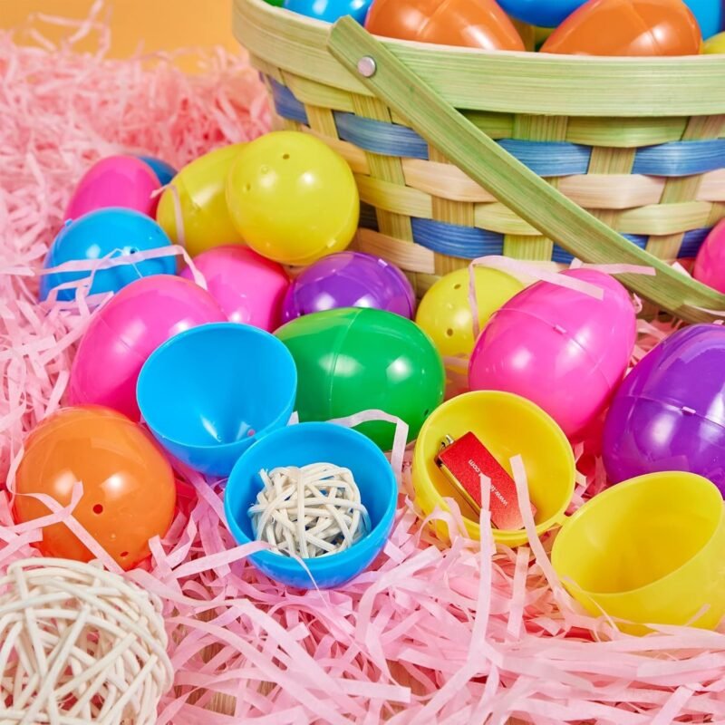 JOYIN 2000 PCS 2.3" Easter Eggs, Empty Plastic Eggs Fillable Colorful Bright Eggshell Bulks for Easter Hunt, Filling Treats, Party Favor, Basket Stuffers, Classroom Prize Supplies - Image 7