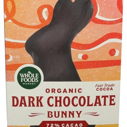 Whole Foods Market, Limited Edition Organic Easter Bunny, Dark Chocolate, 3.2 Ounce