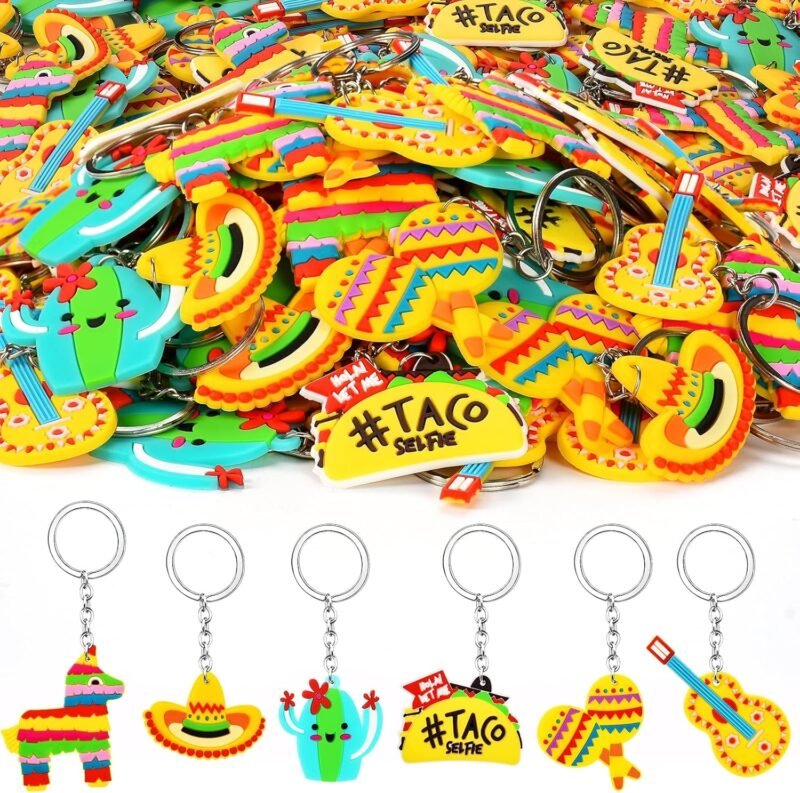ZAUGONTW Fiesta Party Keychain - Cinco De Mayo, Mexican Birthday Party Keychain