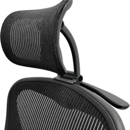 Headrest Attachment Compatible with Herman Miller Aeron Fully Adjustable Height & Tilt, Removable Coat Hanger Available Color for Classic.