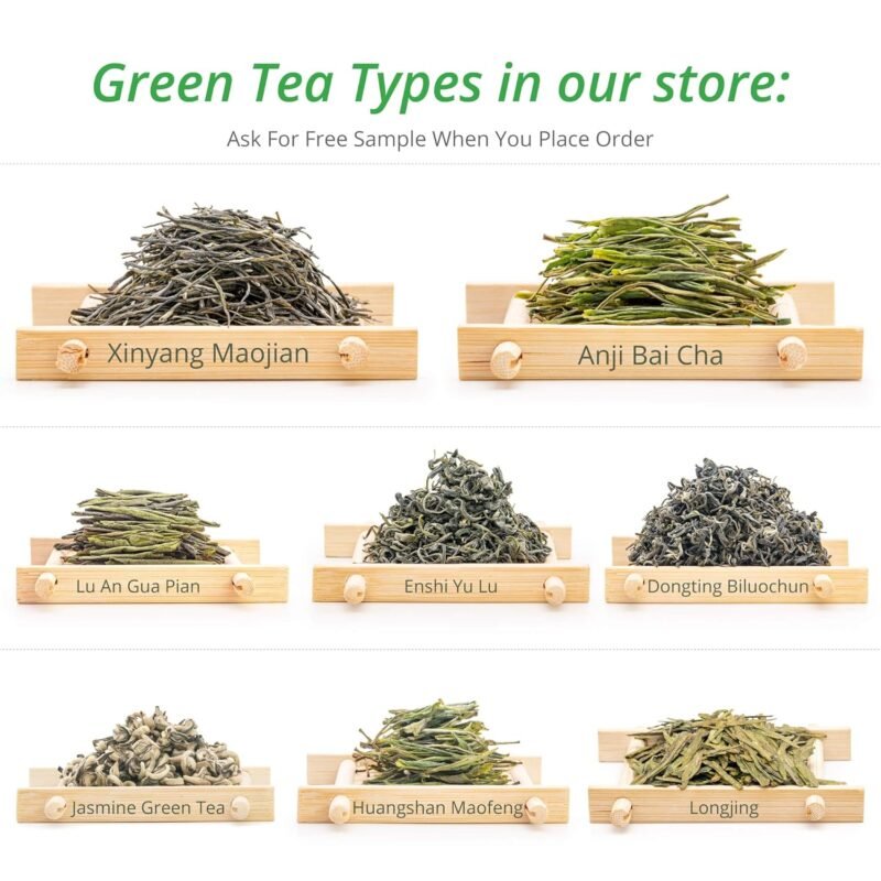 Oriarm Qingdao Laoshan Green Tea Loose Leaf - Chinese Cloud and Mist Tea Leaves - 100g (3.53-ounce) Ziplock Resealable Bag - Image 7
