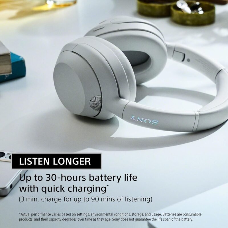 Sony ULT WEAR Over-Ear Noise Cancelling Bluetooth Headphones with Alexa Built-in, Comfortable Design, 30-Hour Battery, Massive Bass, Black - Image 9