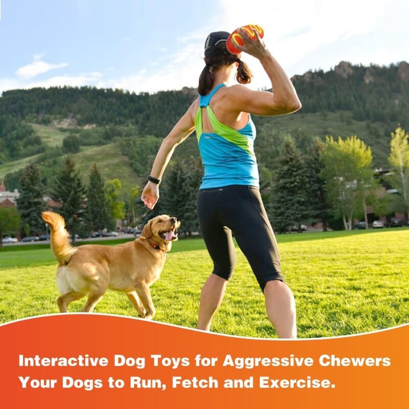 Dog Chew Toys for Aggressive-Chewers - Indestructible Dog Toy for Aggressive Chewer，Tough Chew Toys for Dogs （Rubber） - Image 6