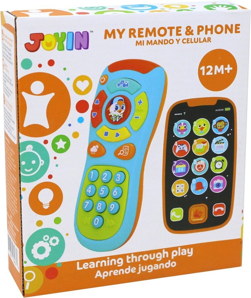 JOYIN Baby Learning Phone and Remote Toy for Toddler, Fun Smartphone Toys with Music for Infants, Boys or Girls, Holiday Stocking Stuffers, Kids Birthday Gift, Easter Basket Stuffers - Image 8