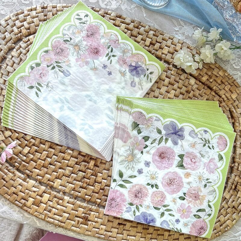 Kate Aspen Tea Party Decorations Tableware Set (62 Pc, 16 Guests), Colorful Pastel Party Supplies for Bridal Showers, Baby Shower, Garden Party, Birthdays - Image 3