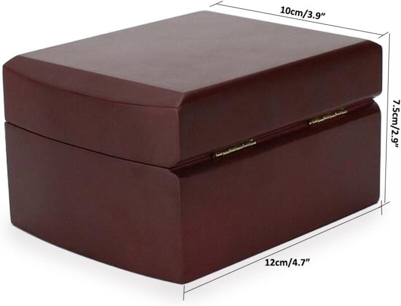 Luxury Watch Box Holder Organizer, Premium Wooden Jewelry Bracelet Storage Gift Case Single Grid - Image 3