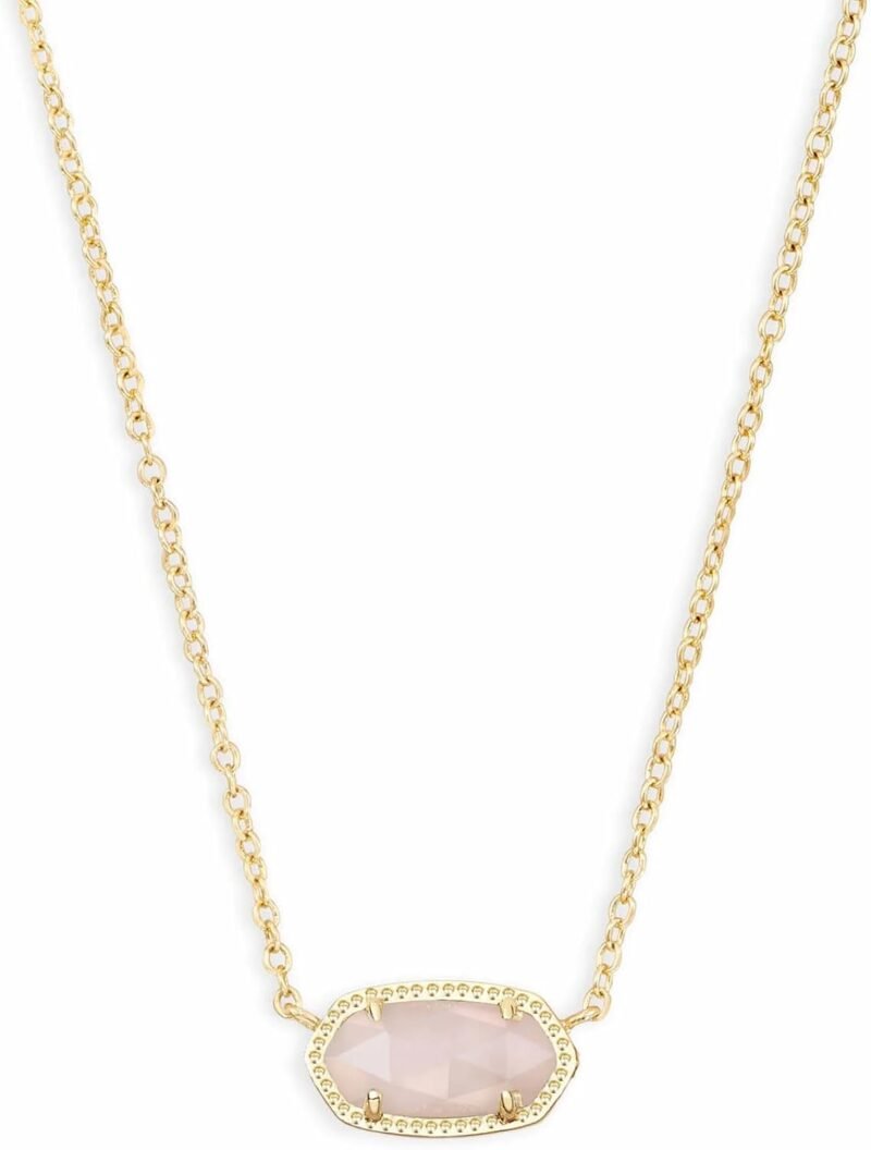 Gold Necklace for Women Elisa Pendant Necklace 14k Gold Plated Dainty Necklace Choker Necklace for Women Adjustable Gold Jewelry for Birthday Anniversary