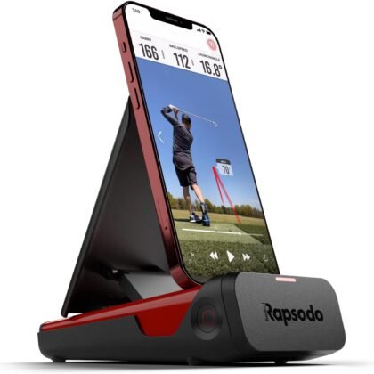 Rapsodo Mobile Launch Monitor for Golf Indoor and Outdoor Use with GPS Satellite View and Professional Level Accuracy, iPhone & iPad Only