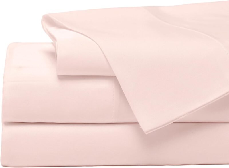 Cozy Earth Luxury Bed Sheet Set - 100% Viscose from Bamboo Fabric, Ultra-Soft & Breathable, Fits Regular & Deep Pocket Mattresses up to 20" - 4 Pieces Queen Sheet Set - Peony