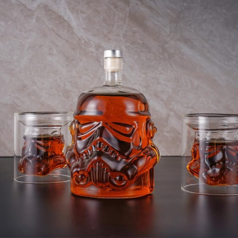 Whiskey Decanter Personalized Transparent Creative Flask Carafe Whiskey Carafe for Wine, Vodka, Liquor, Scotch, 750ml Bourbon Christmas Gifts for Men - Image 2