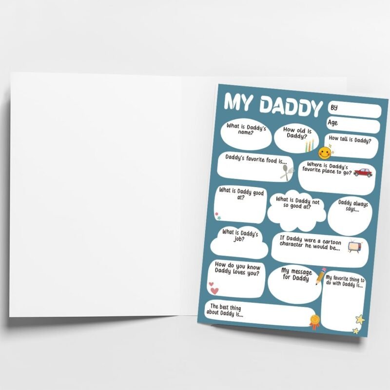 Funny Fathers Day Card & Gifts from Kids | Happy Fathers Day Card & Gifts from Daughter or Son | Dad Gift for Father's Day | Father's Day Decorations - Image 4