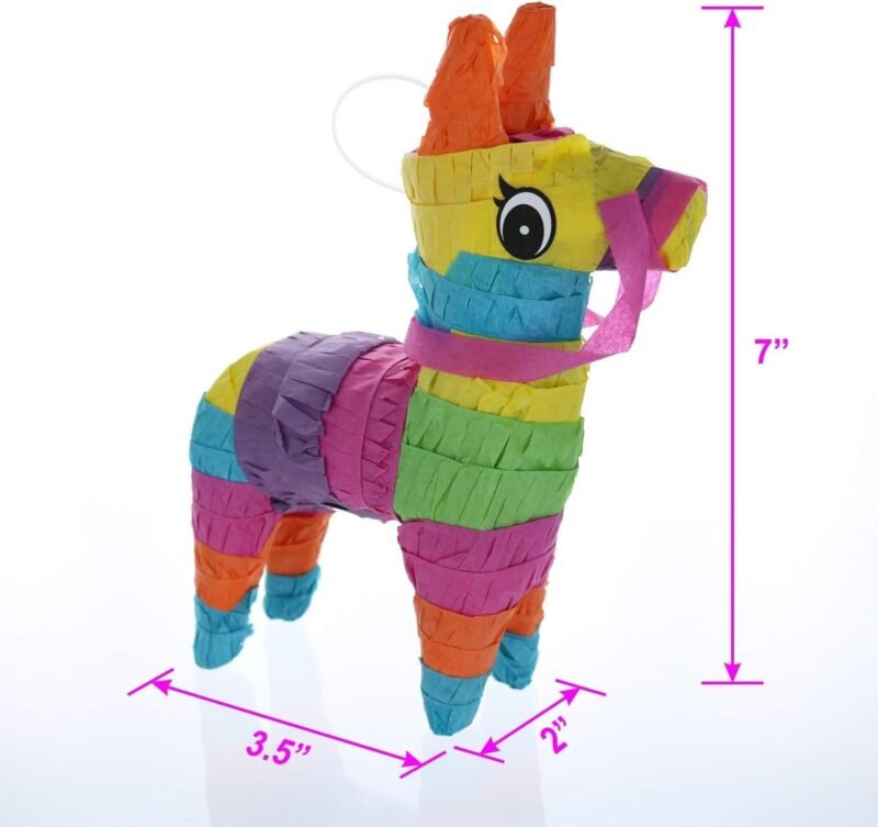 GIFTEXPRESS 8 Pack Mini Donkey Cactus Pinata Pinatas - 8 Pcs Assorted Cinco de Mayo Pinata Decor. - Fiestas Decorations Party Favors - Image 3