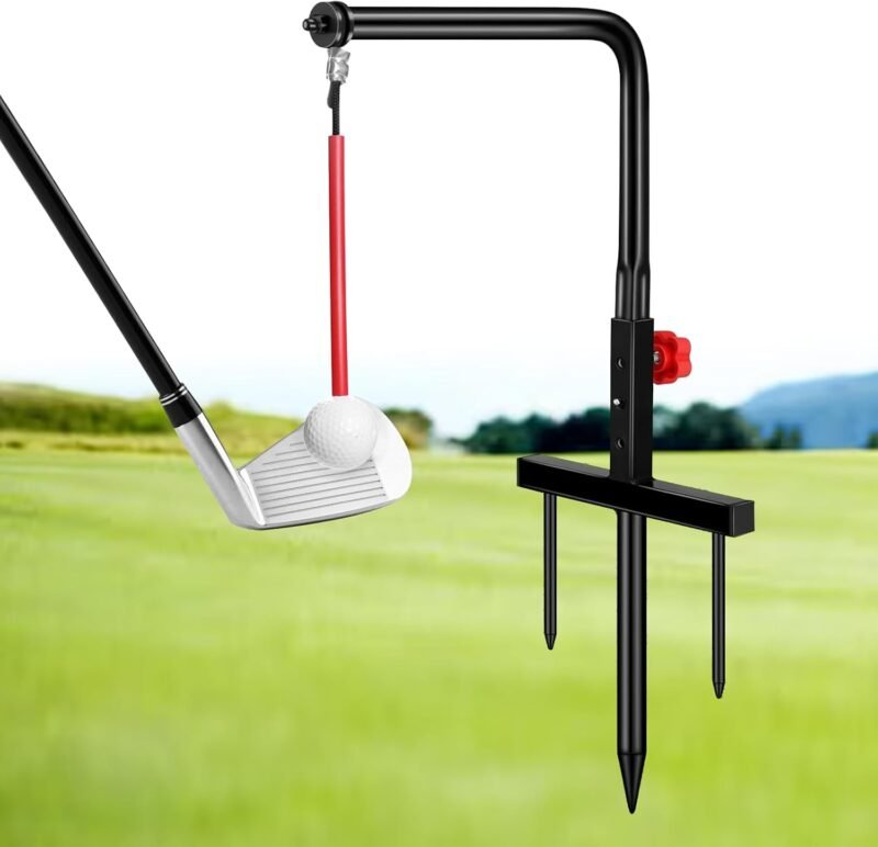 Golf Swing Trainer, Golf Training Aid, Durable Metal Practice Golf Swing Training Aid, Golf Swing Trainers, Golf Practice Equipment, Golf Accessories for Gift, Golf Gifts for Men