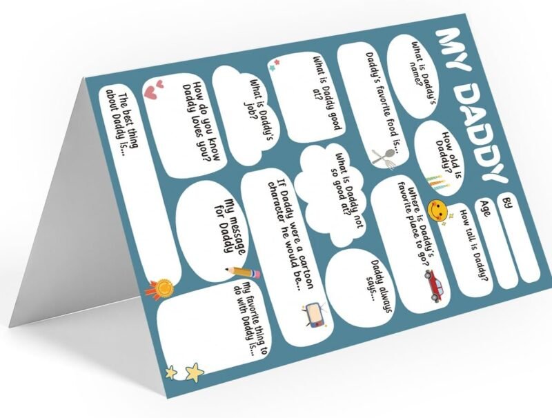 Funny Fathers Day Card & Gifts from Kids | Happy Fathers Day Card & Gifts from Daughter or Son | Dad Gift for Father's Day | Father's Day Decorations - Image 3