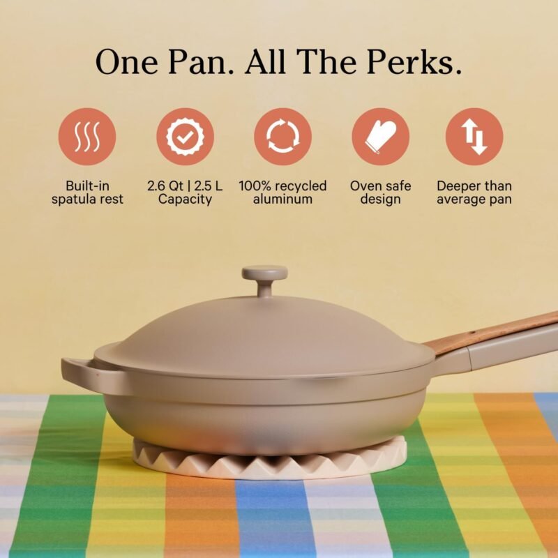 Our Place Always Pan 2.0-10.5” (2.6 Qt) Nonstick, Toxin-Free Ceramic Cookware | Patented 10-in-1 Aluminum Frying & Sauté Pan | Safe for Oven, Induction & All Cooktops up to 450°F | Steam - Image 2